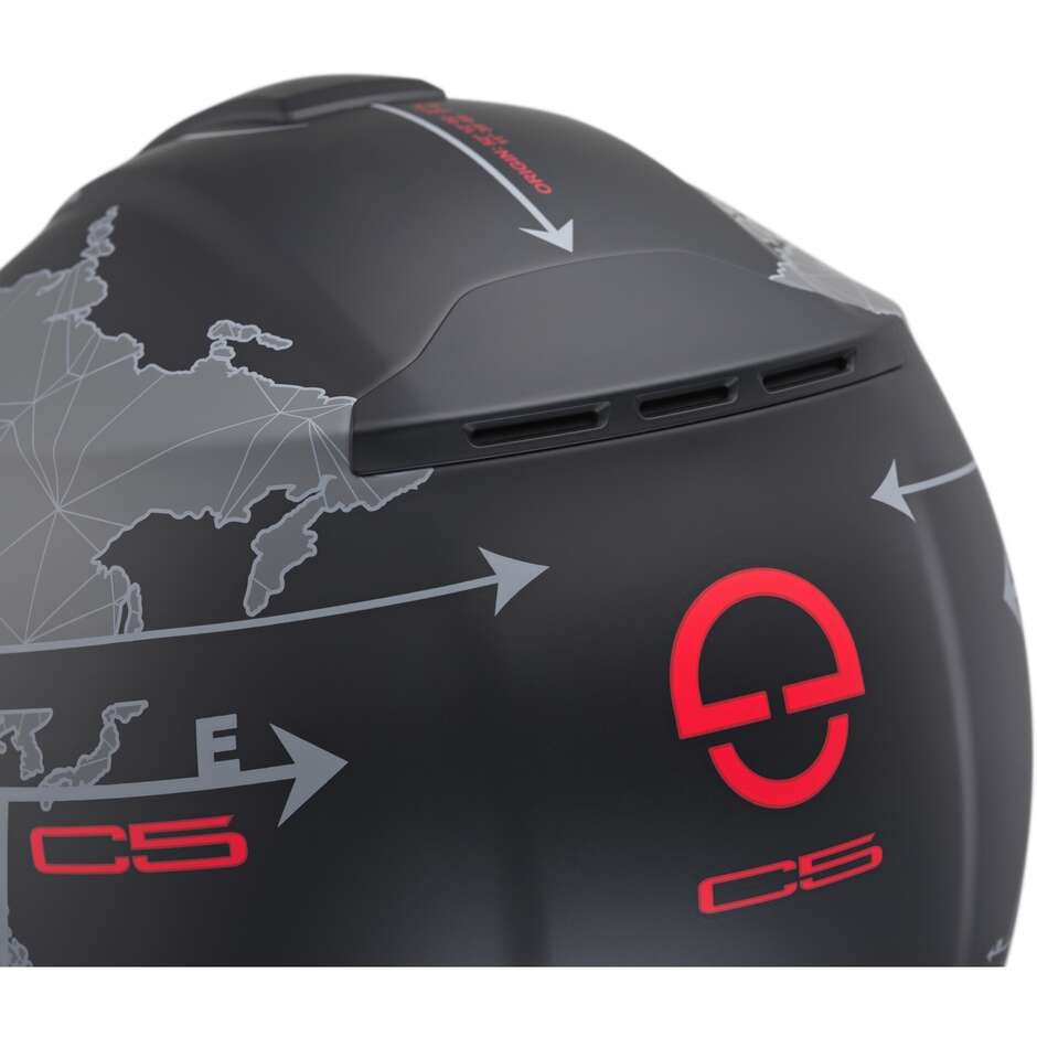 Casco Moto Modulare P/J Schuberth C5 GLOBE Nero