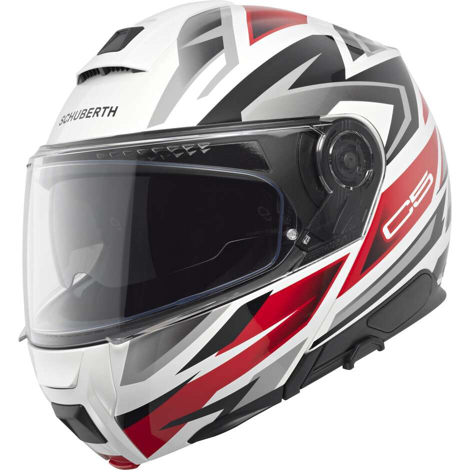 Casco Moto Modulare P/J C5 ZENITH Rosso taglia 2XL