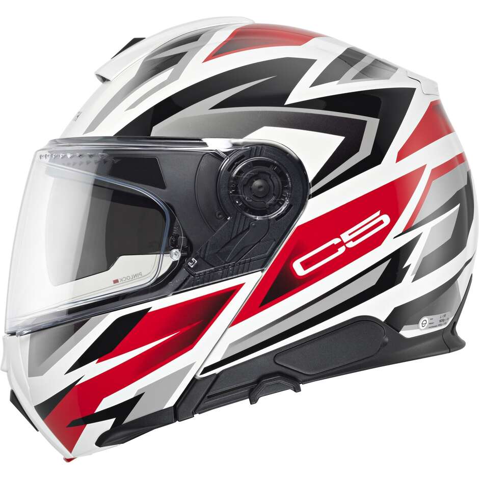 Casco Moto Modulare P/J Schuberth C5  ZENITH Rosso