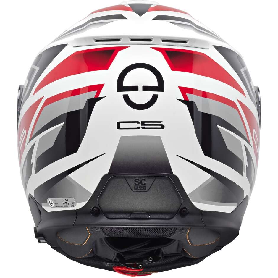 Casco Moto Modulare P/J Schuberth C5  ZENITH Rosso