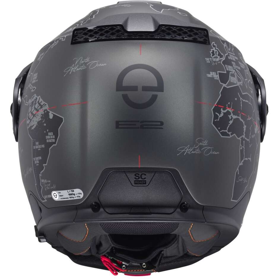 Casco Moto Modulare P/J Schuberth E2 ATLAS Antracite