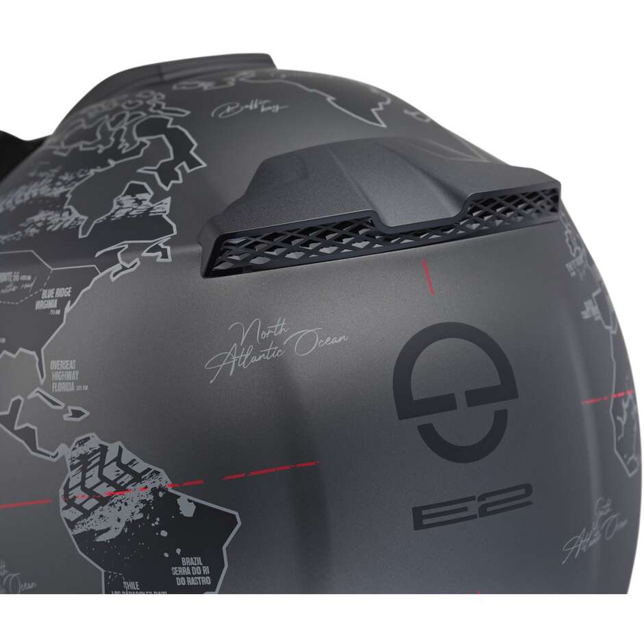 Casco Moto Modulare P/J Schuberth E2 ATLAS Antracite