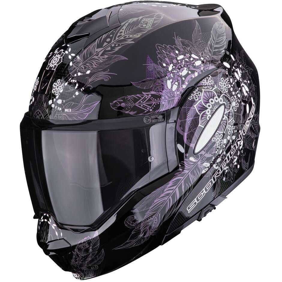 Casco Moto Modulare P/J Scorpion EXO-TECH EVO DREAM Nero Camaleonte