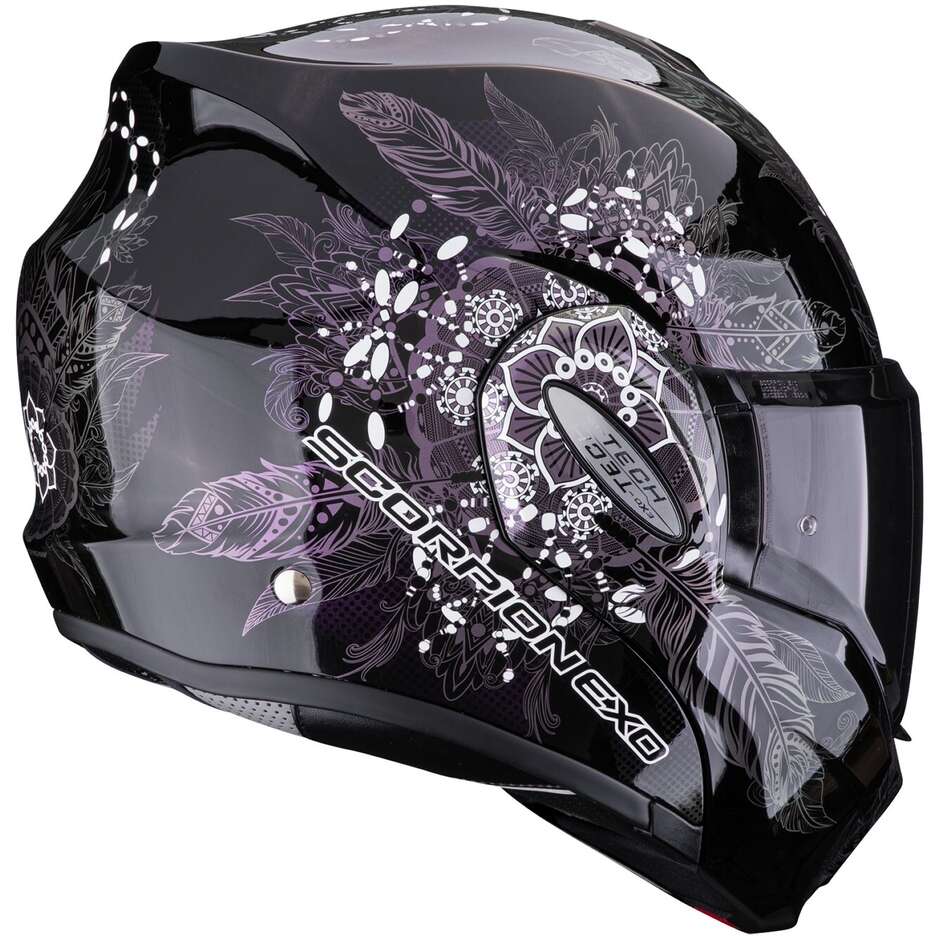 Casco Moto Modulare P/J Scorpion EXO-TECH EVO DREAM Nero Camaleonte