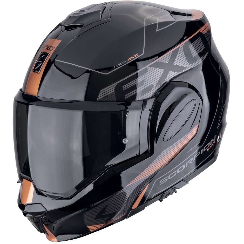Casco Moto Modulare P/J EXO-TECH EVO TRAVELLER Nero taglia S