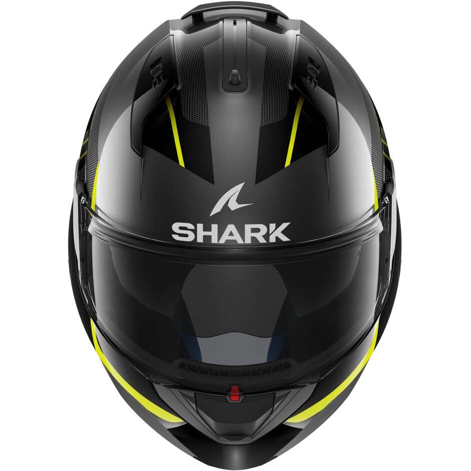 Casco Moto Modulare P/J Shark EVO ES KRYD Antracite Nero Giallo