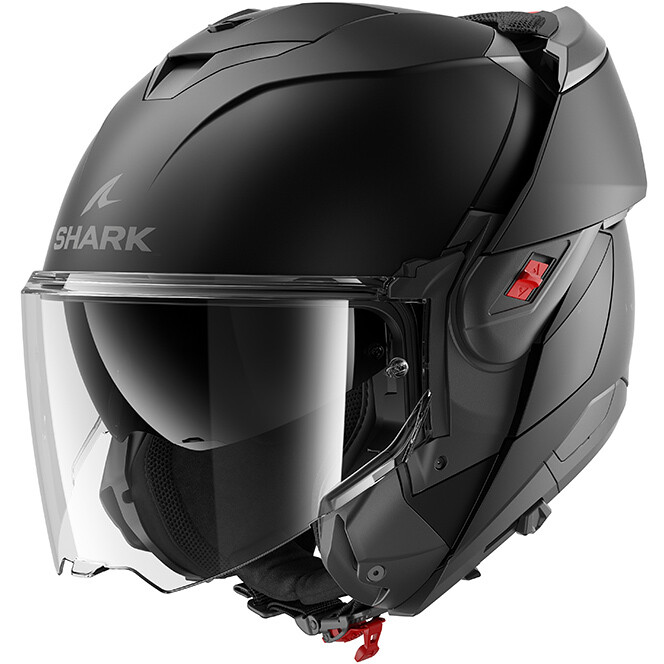 Casco Moto Modulare P/J OXO BLANK Mat Nero Opaco taglia XS