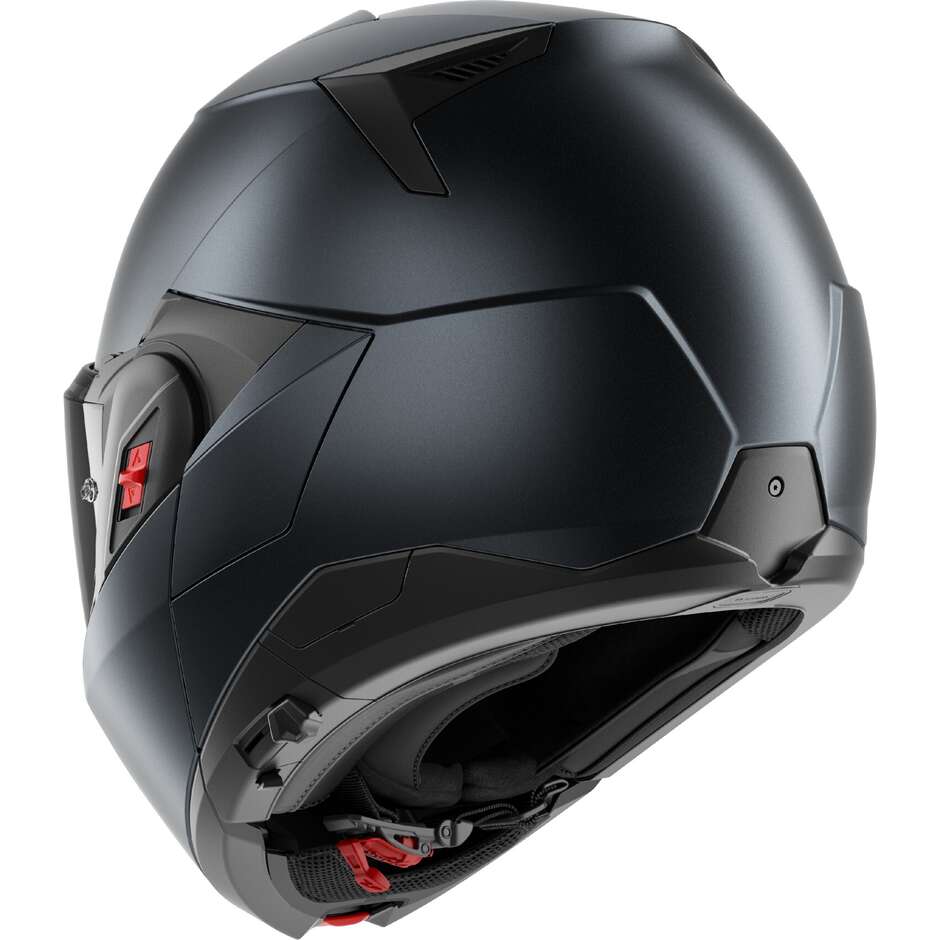 Casco Moto Modulare P/J Shark OXO DARK SHADOW Mat Titanio Opaco