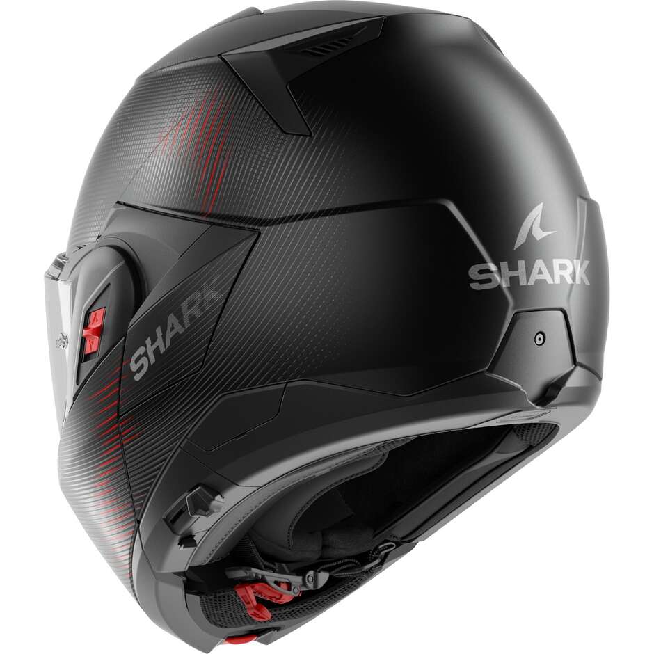 Casco Moto modulare P/J Shark OXO SP LYNE Mat Nero Antracite
