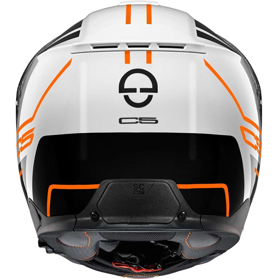 Casco Moto Modulare Schuberth C5 Master Arancio