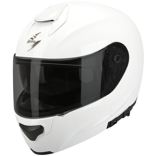 Casco Moto Modulare Scorpion Exo-3000 Air Solid Bianco Perla