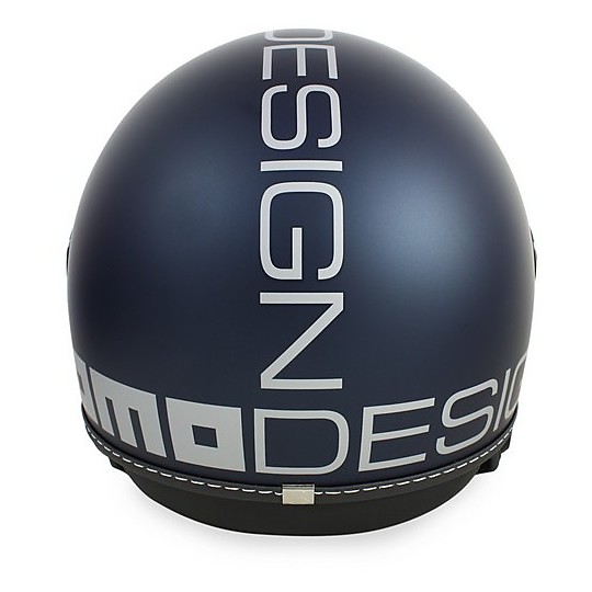 Casco Moto Momo Design Kämpfer Jet Blue Alter Matt Silver