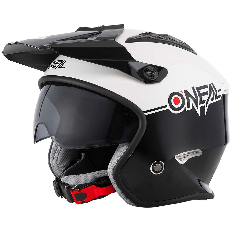 Casco Moto Oneal Volt Helmet Cleft Nero Bianco (55 56 Cm)