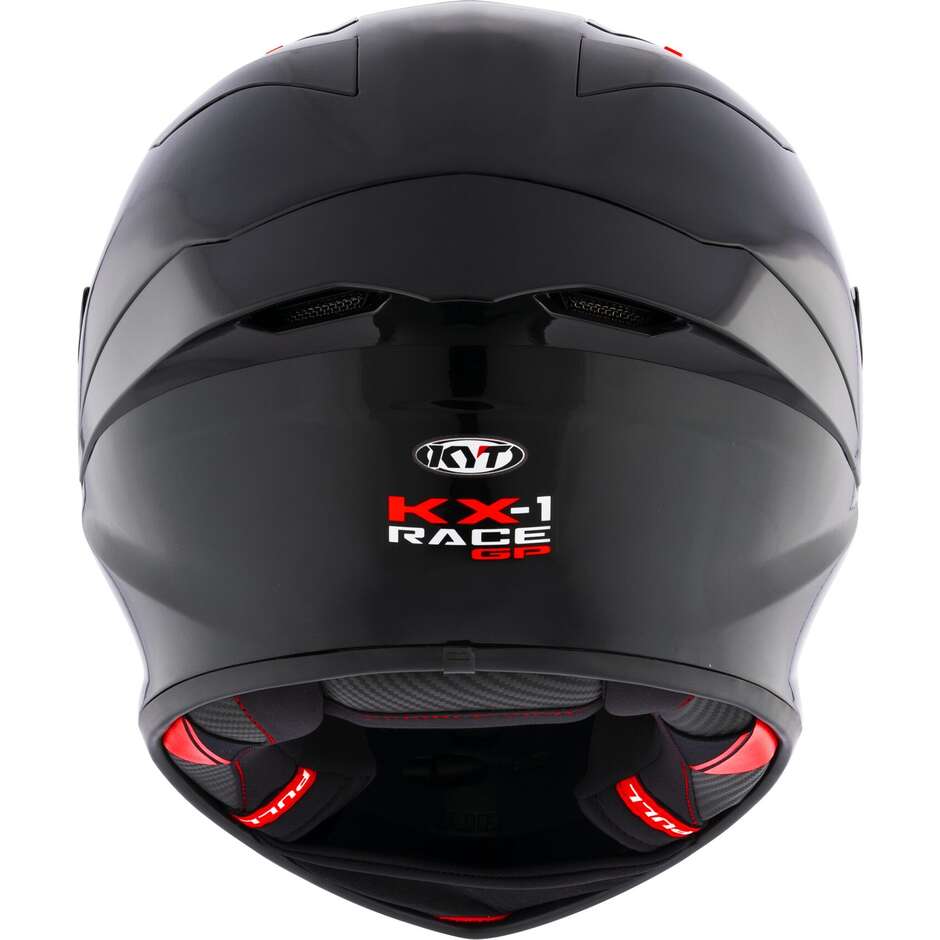 Casco Moto Racing Kyt  KX-1 RACE GP PLAIN Nero Opaco FIM