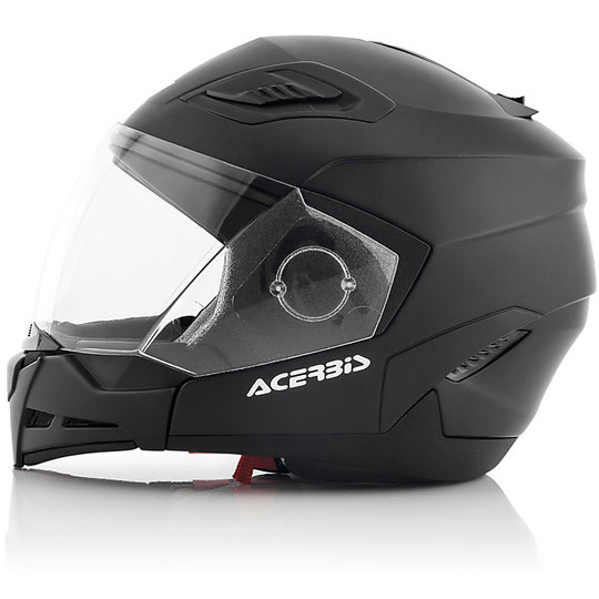 Casco Moto Scomponibile Acerbis Stratos 2.0 Doppia Omologazione Nero Opaco