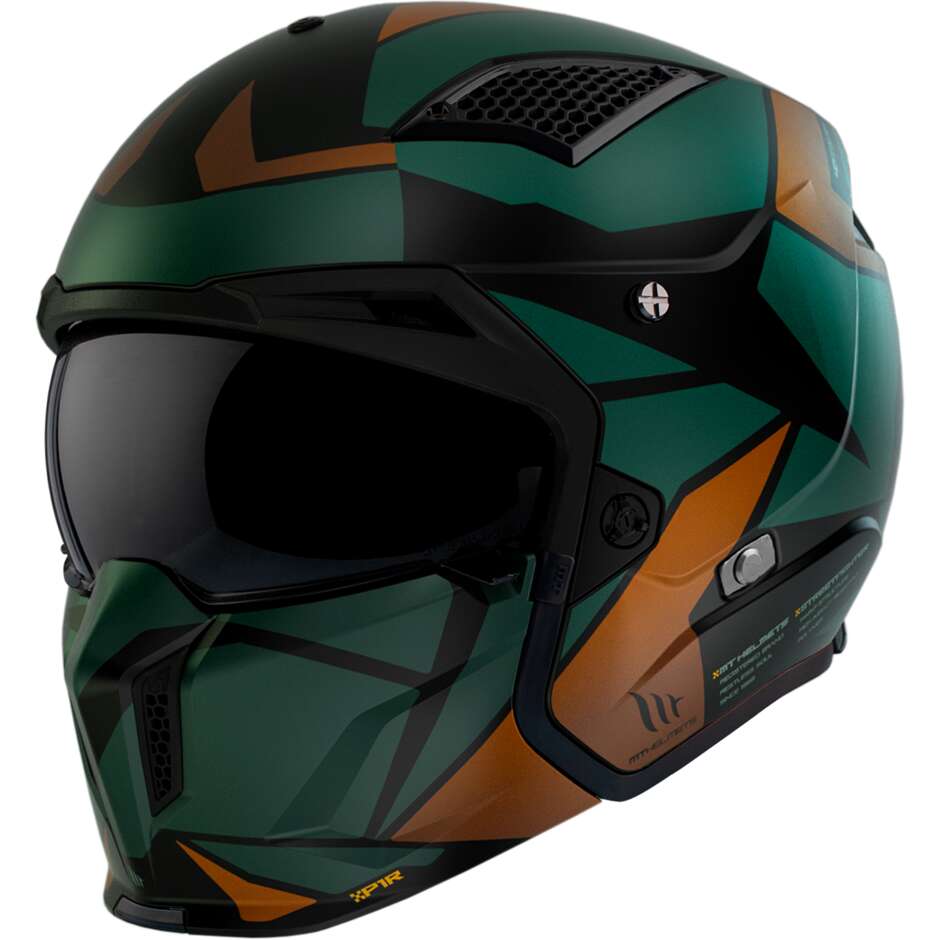 Casco Moto Trial Mt Helmet STREETFIGHTER SV S P1R A9 Lucido