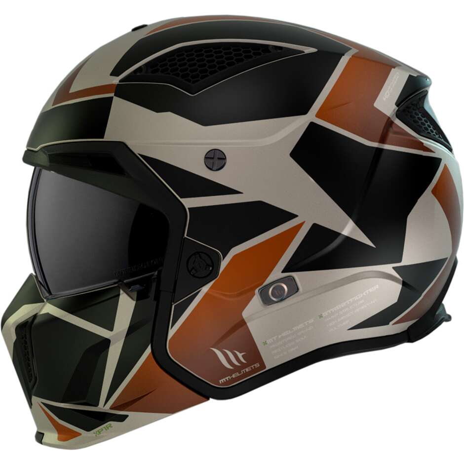 Casco Moto Trial Mt Helmet STREETFIGHTER SV S P1R B9 Opaco