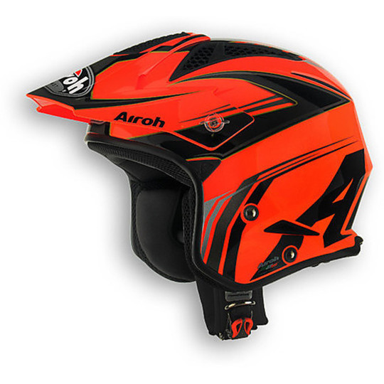 Casco moto Trial off road Airoh TRR Dapper Arancio