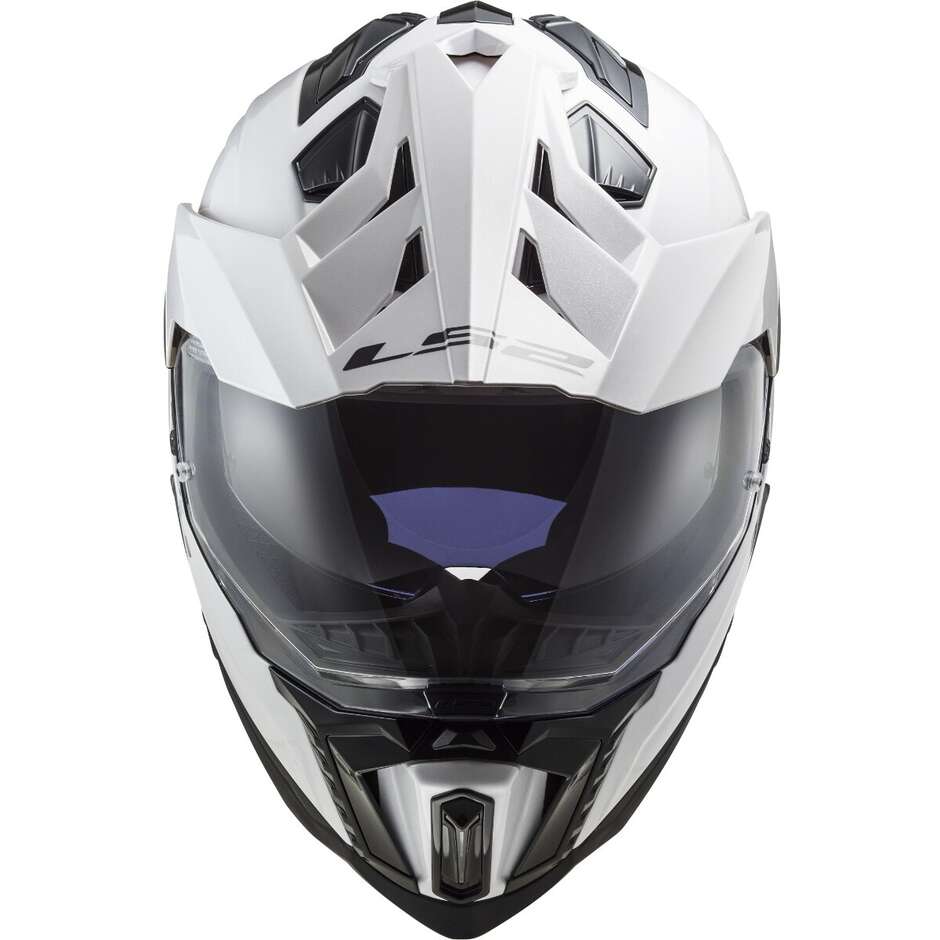 Casco Moto Turismo Ls2 MX701 EXPLORER HPFC Solid Bianco 