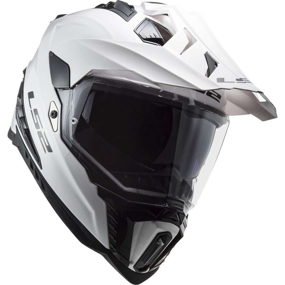 Casco Moto Turismo Ls2 MX701 EXPLORER HPFC Solid Bianco 