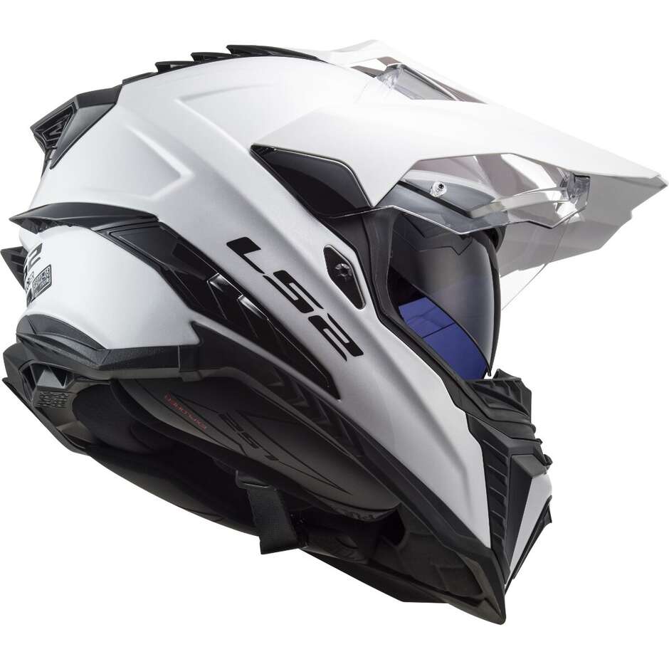 Casco Moto Turismo Ls2 MX701 EXPLORER HPFC Solid Bianco 