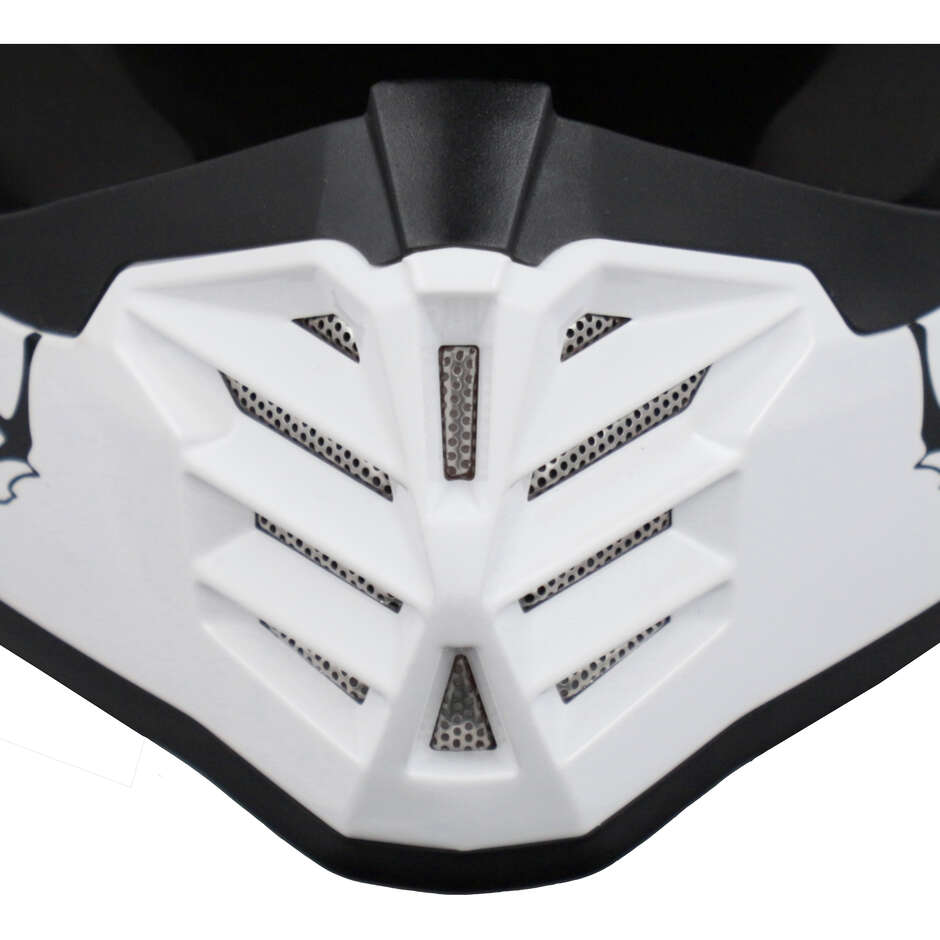 Casco Motocross Enduro ACERBIS Bambino PROFILE JUNIOR Bianco Nero