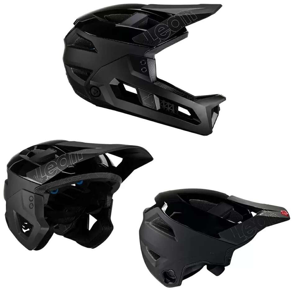 Casco Mtb Leatt ENDURO 3.0 V23 STEALTH Nero