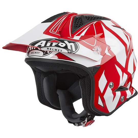 Casco On-Off Urban Jet Airoh TRR S Convert Rosso Lucido