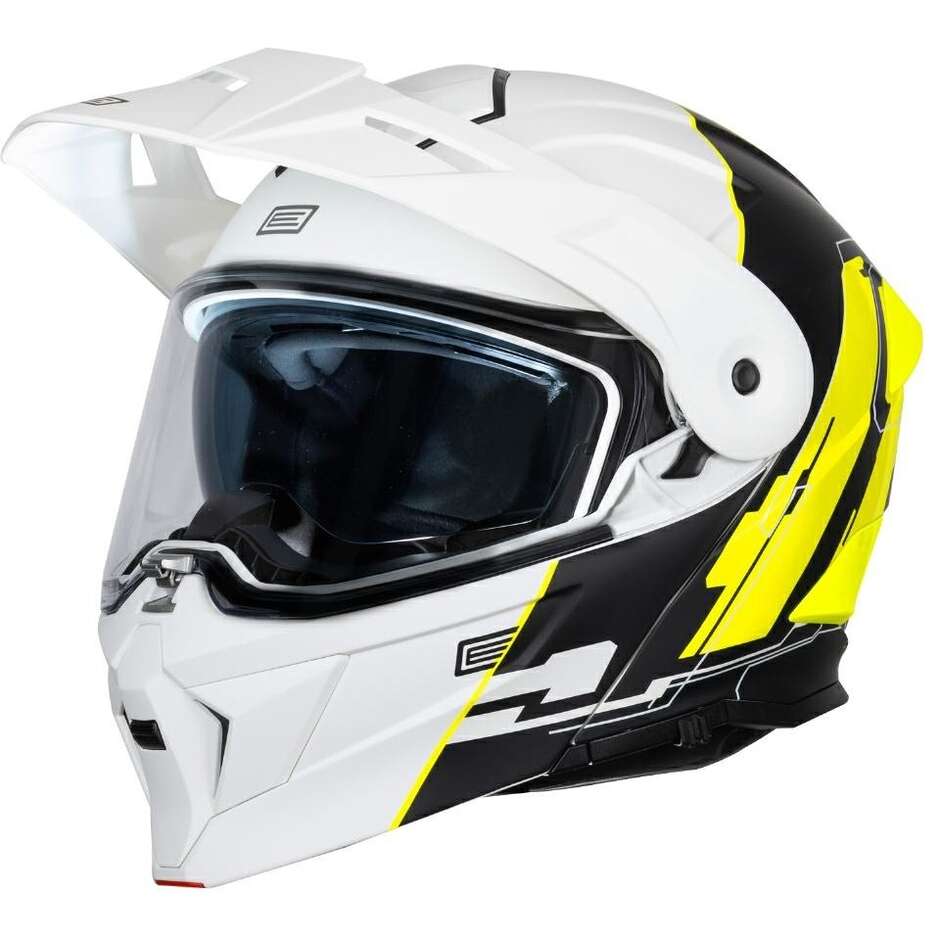 Casdco Moto Modulare ORIGINE ADVENTURE CYBORG Fluo Giallo Bianco Opaco 22.06