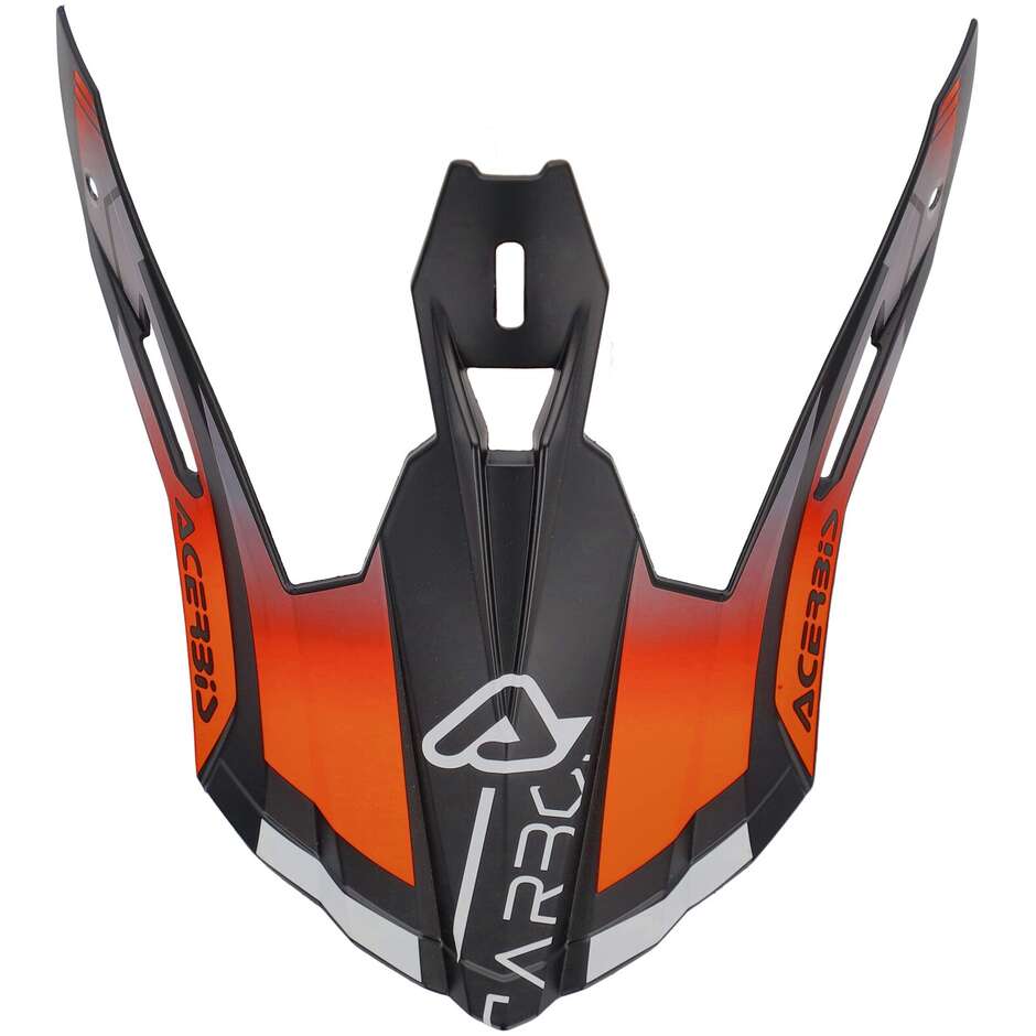 Casque Acerbis Tesina pour STEEL CARBON 2206 Noir Orange Fluo