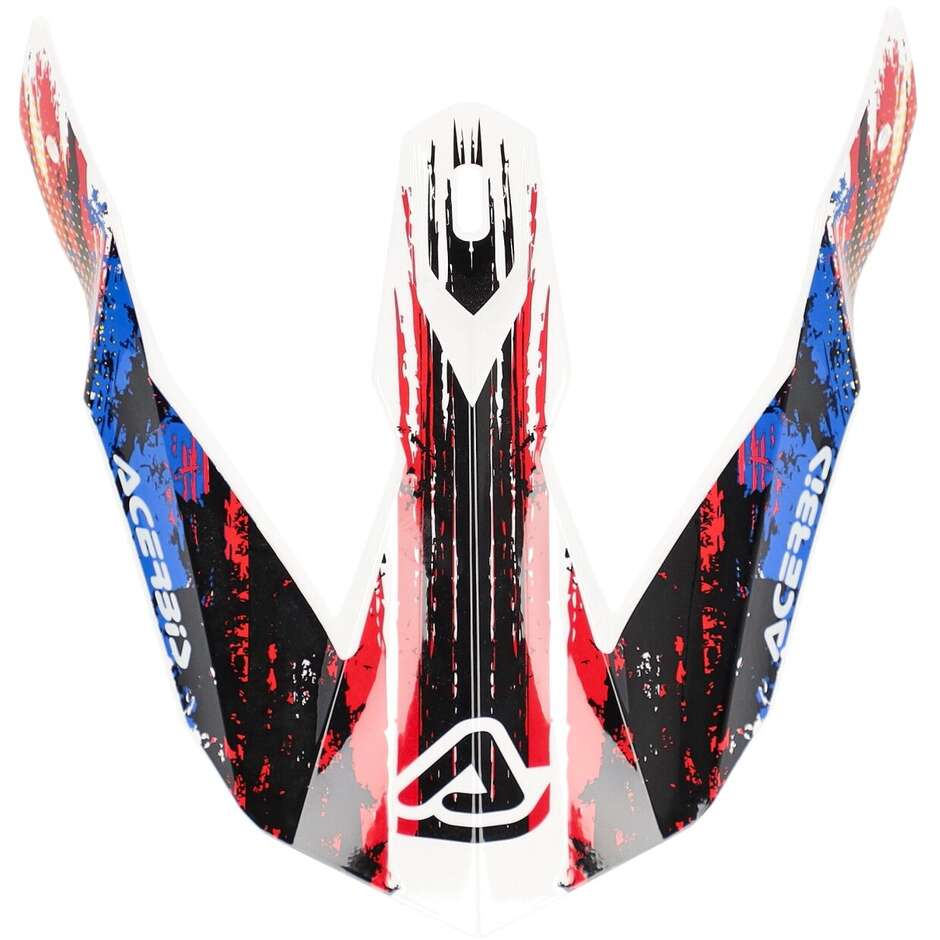Casque Acerbis Thesis for LINEAR 2206 Blanc Bleu Rouge