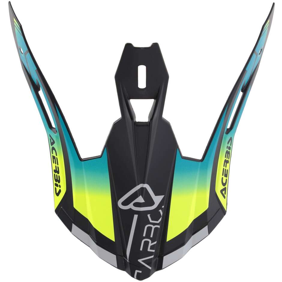 Casque Acerbis Thesis for STEEL CARBON 2206 Turquoise Jaune Fluo Noir