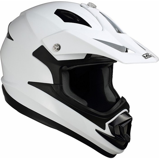 Casque Cross Enduro Mds By Agv ONOFF Mono Glossy White