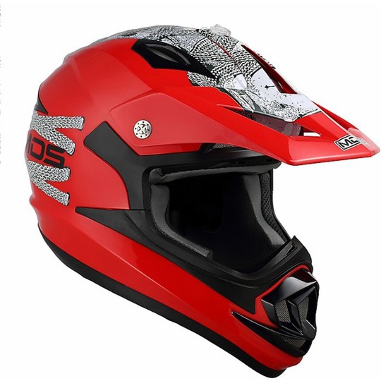 Casque Cross Enduro Mds By Agv ONOFF Multi Lace Up Rouge