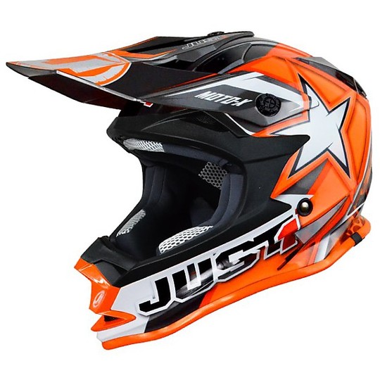 Casque Cross Enduro moto Just 1 J32 Moto X Orange