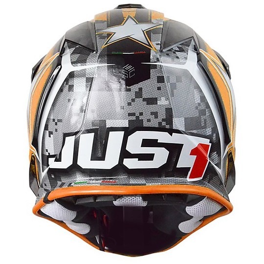 Casque Cross Enduro moto Just 1 J32 Moto X Orange