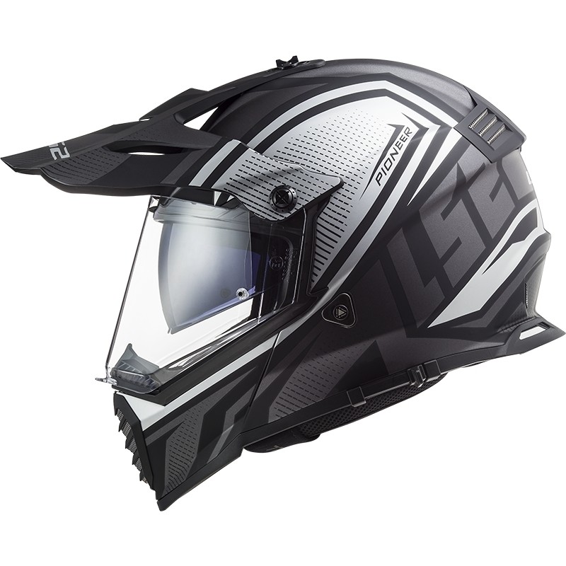 LS2 Casque Helmet Cross MX436 Pioneer Solid Matt Titane LS2 TAILLE S 