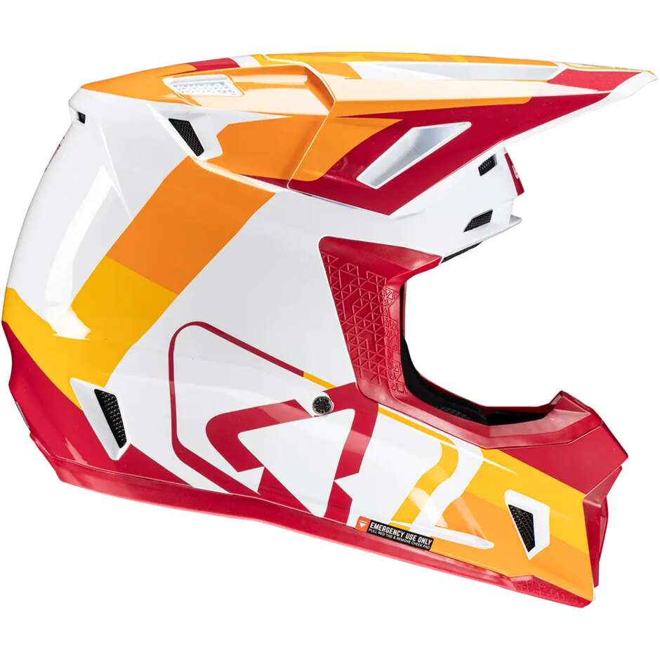 Casque cross Leatt KIT MOTO 7.5 V25 RUBY violet