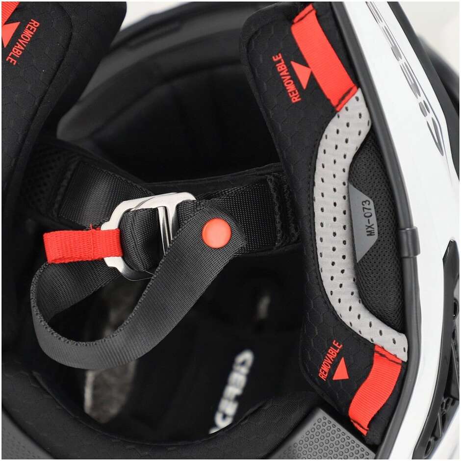 Casque de moto Acerbis AIRSTRIKE-X White Cross Enduro