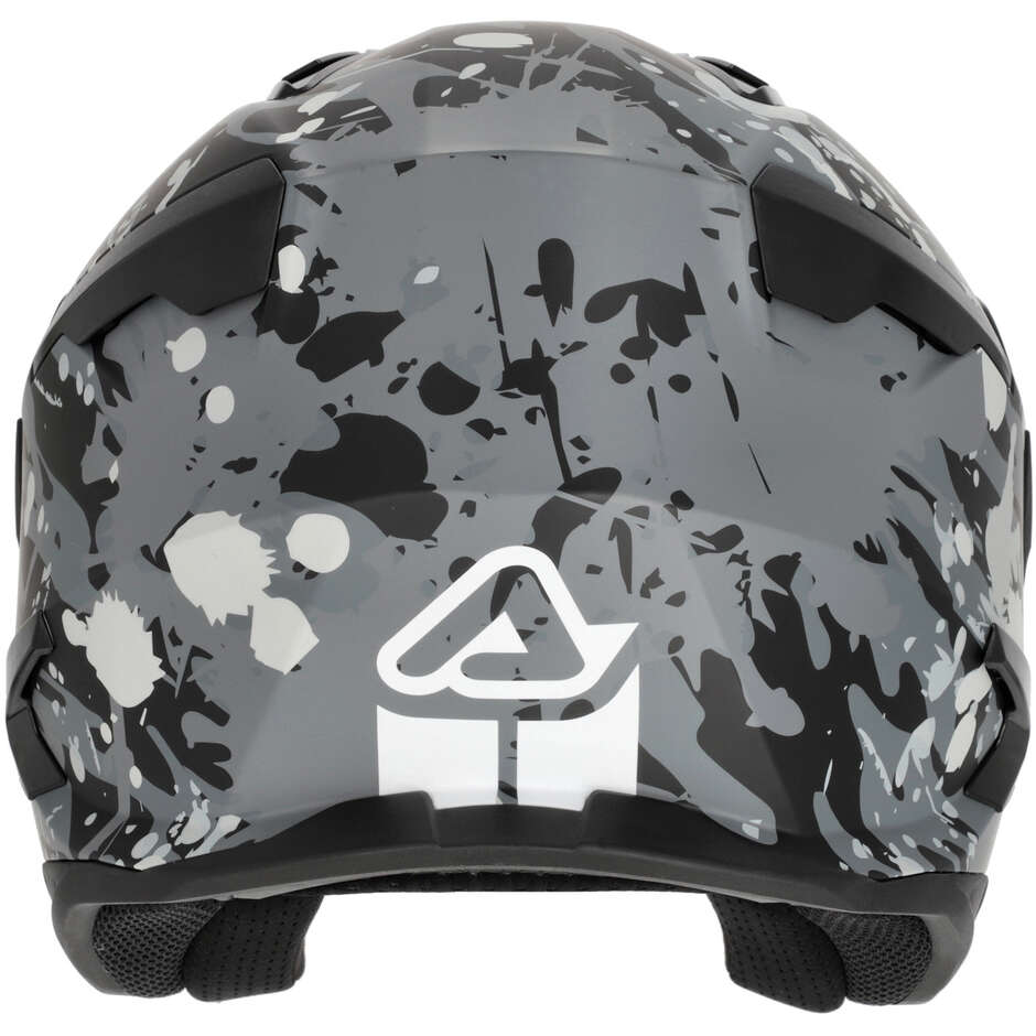 Casque de moto Acerbis ARIA EVO GRAPHIC Jet Gris/Noir