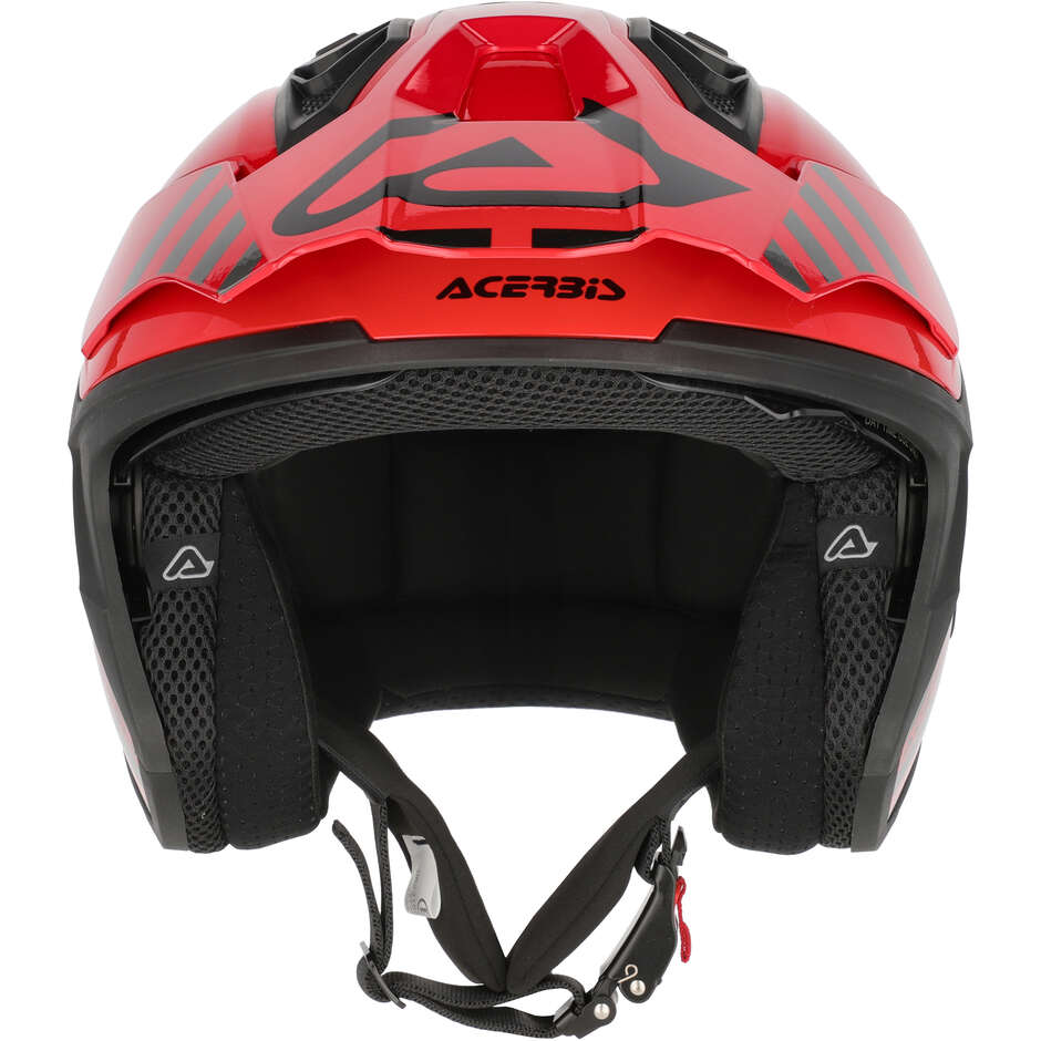 Casque de moto Acerbis ARIA EVO GRAPHIC Jet Noir/Rouge