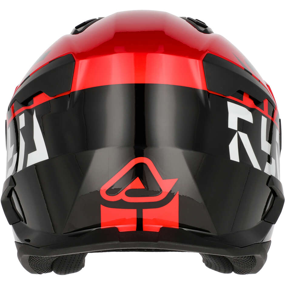 Casque de moto Acerbis ARIA EVO GRAPHIC Jet Noir/Rouge