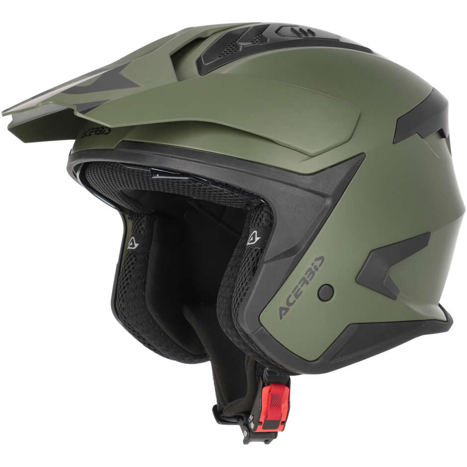Casque de moto Acerbis ARIA EVO Jet Vert militaire