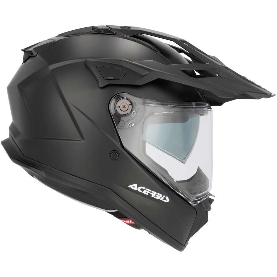 Casque de moto Acerbis Attack Mono Adventure noir mat