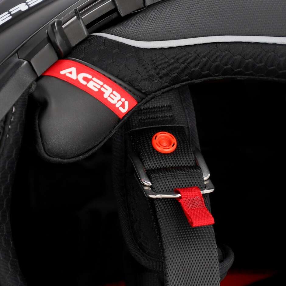 Casque de moto Acerbis Attack Mono Adventure noir mat