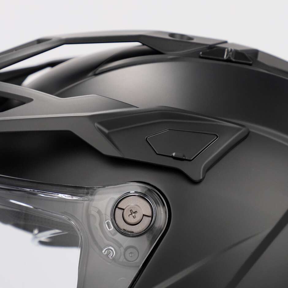 Casque de moto Acerbis Attack Mono Adventure noir mat