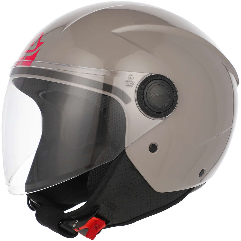 Casque de moto ACERBIS BREZZA Jet Gris 2