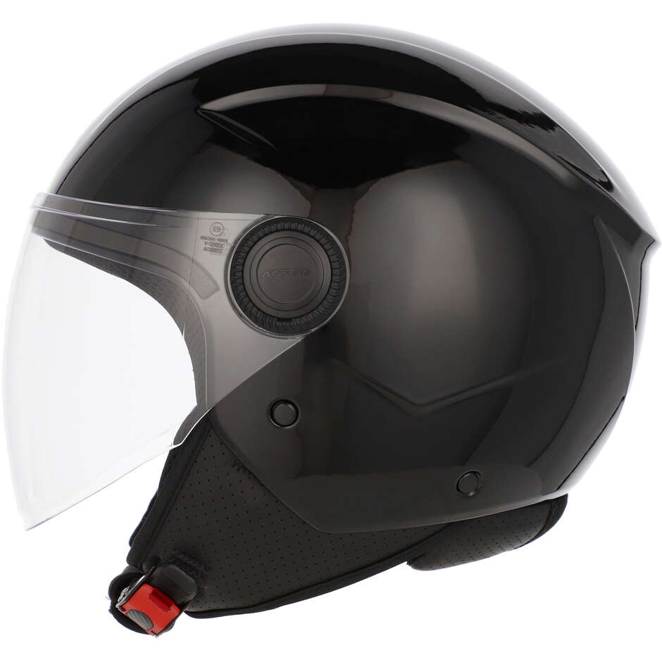 Casque de moto ACERBIS BREZZA Jet Noir Jaune