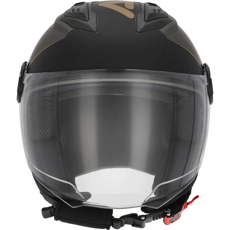 Casque de moto Acerbis Levante Jet, gris bronze