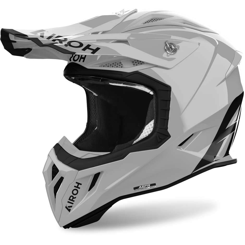 Casque de moto Airoh AVIATOR ACE 2 COLOR gris brillant ciment Cross Enduro